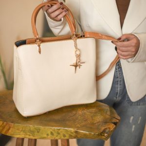 کیف جا دسته طلایی آویزدار - Image 3