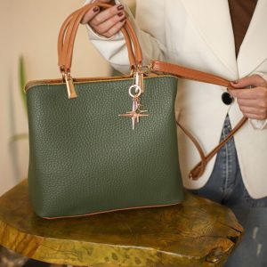 کیف جا دسته طلایی آویزدار - Image 6