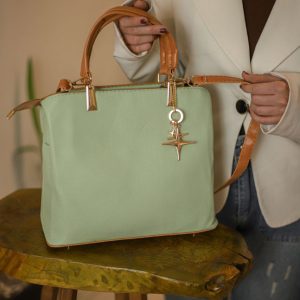 کیف جا دسته طلایی آویزدار - Image 5