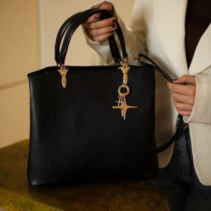 کیف جا دسته طلایی آویزدار - Image 9