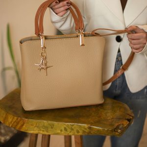 کیف جا دسته طلایی آویزدار - Image 4